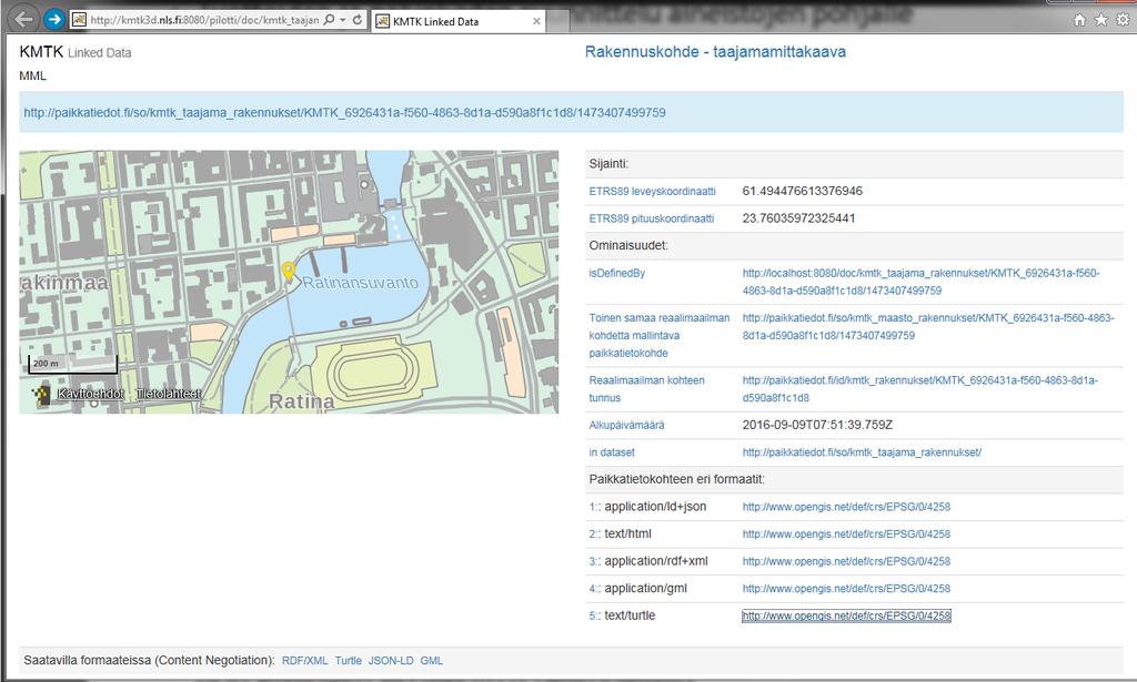 KMTK Linked Open Data Persistant ID enables to offer data as Linked Open Data Individual features can be identified and