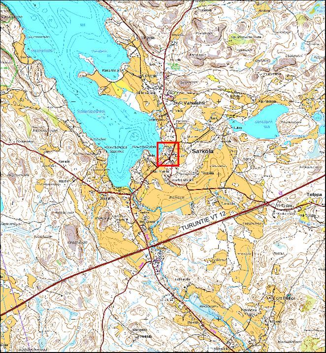 Kulttuuriympäristöpalvelut Heiskanen & Luoto OY Nokia Sarkola, arkeologinen valvonta 2016 2 LÄHESTYMISKARTTA Ei mittakaavassa.