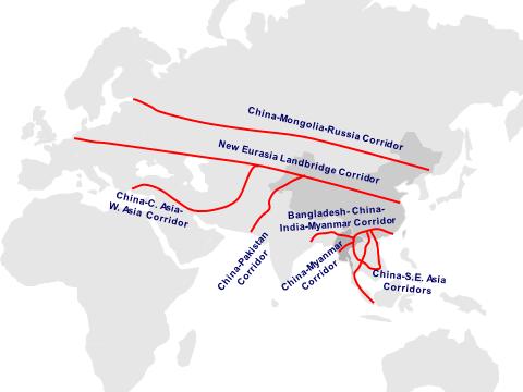 OBOR Economic Corridors NLD vaalivoi:o ei muu:ane Kiinan Myanmar-strategiaa, vaan Kiinan tähtäimessä on jatkaa infrastruktuuriprojekteja maan