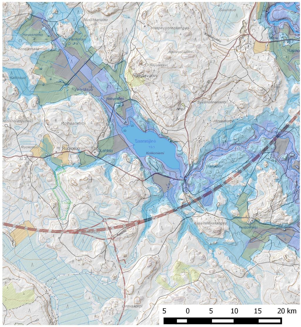 koska tässä vaiheessa Itämeri oli transgressiivinen erityisesti Suomenlahden itäosassa. Ajoitushaarukka alemmalle asuinpaikalle olisi periaatteessa n. 7500-5500 ekr.