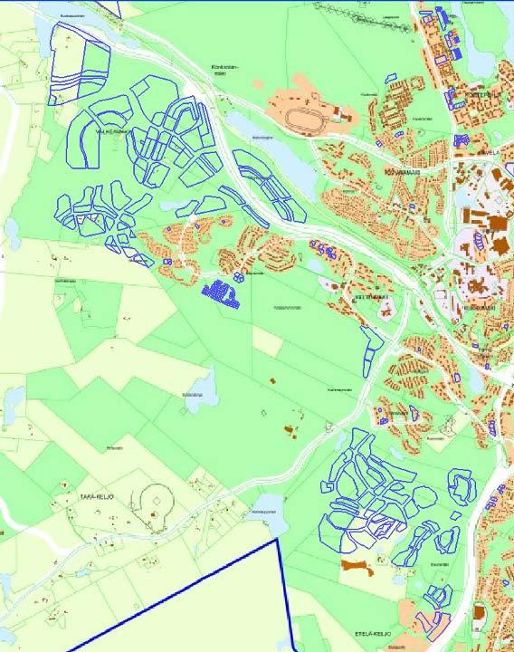 A C B Mistä suunnasta toteutus? Valkeamäki kahta kautta A. Mäyrämäen kautta EI? Mustalammenrinteelle Rajalammelle B.