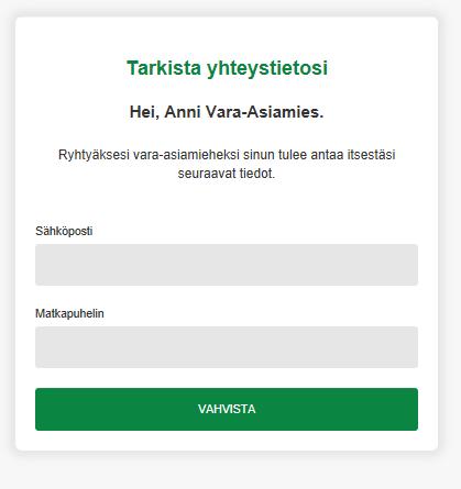 Pankkitunnusten käyttö toimii tässä yhteydessä hyväksymisen allekirjoituksena.