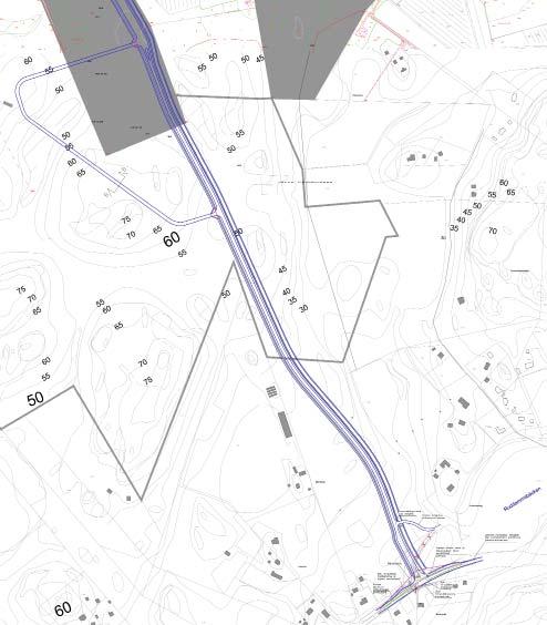 Ote liienneselvitysen Keusuon en viitesuunnitelmasta, FCG Oy Utdrag ur trafiutredningens referensplan för Keusuovägen, FCG Ab 5.