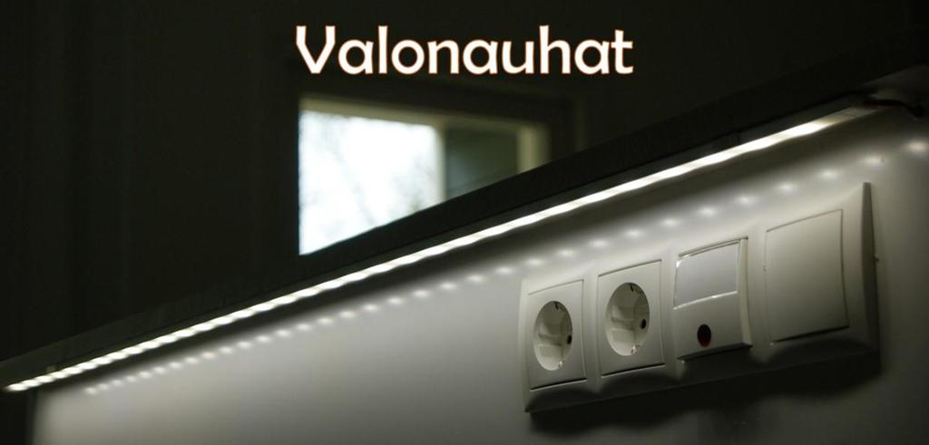 LED -nauhaa käytetään yleensä epäsuorissa valaistusratkaisuissa ja tasovalaistuksessa.