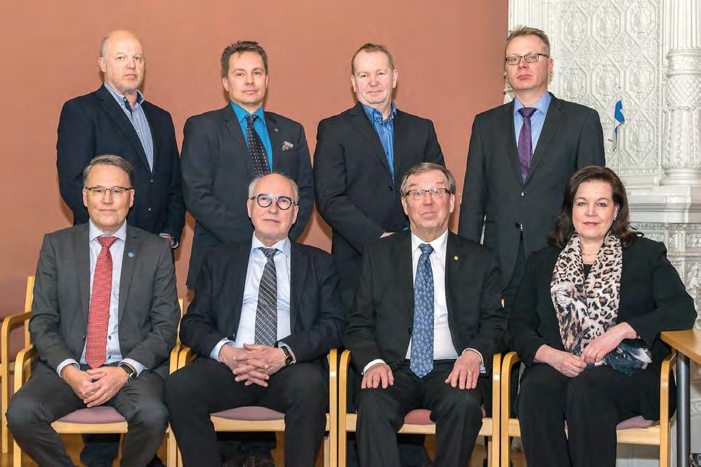 Kuva 11. Palosuojelurahaston hallitus 1.1.2016 31.12.2016. Kuvassa Simo Tarvainen (ylärivi vasemmalta), Vesa-Pekka Tervo, Jari Hyvärinen, Petri Mero.