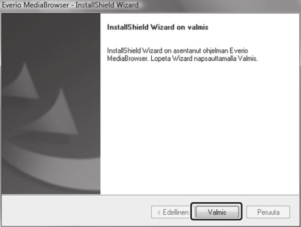 Windows vistassa esiin tulee automaattisen toiston valintaikkuna. 1 Napsauta [Easy Installation].