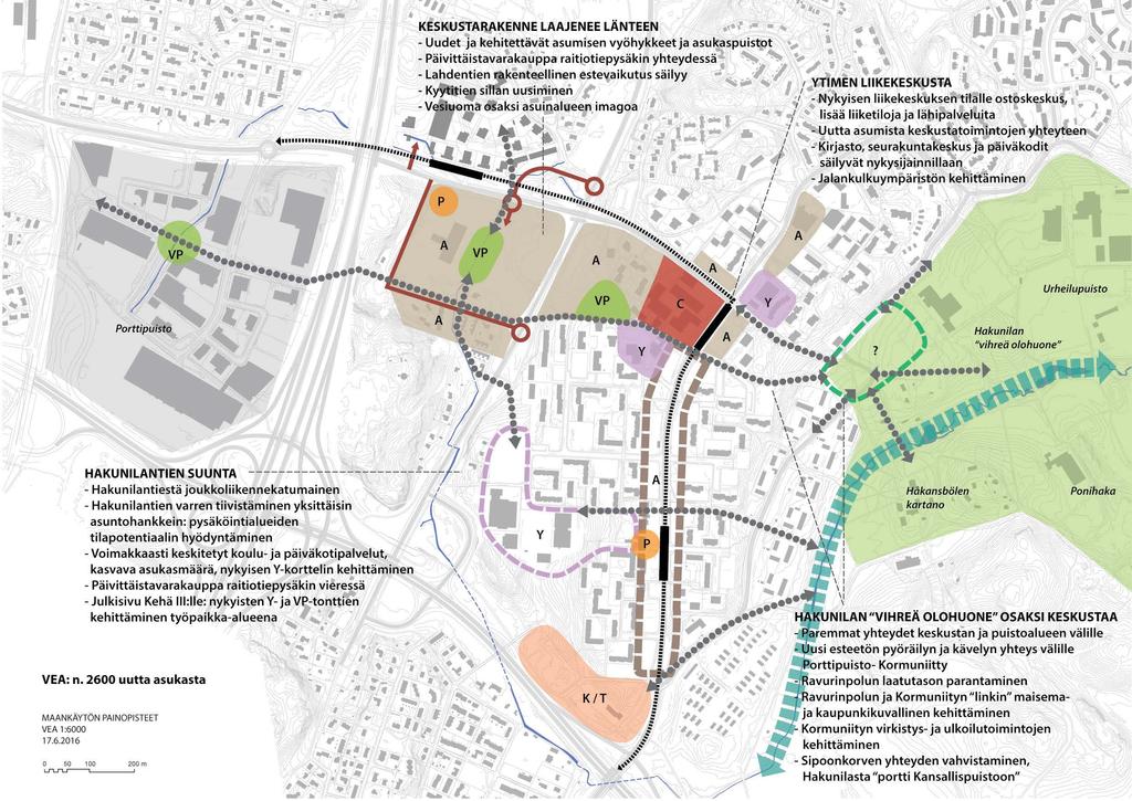 4. TARKASTELLUT VAIHTOEHDOT Suunnittelun alkuvaiheessa laadittiin lähtökohtien ja tavoitteiden pohjalta kaksi vaihtoehtoista kaavarunkoluonnosta, joista toinen perustui maltillisempaan ja toinen