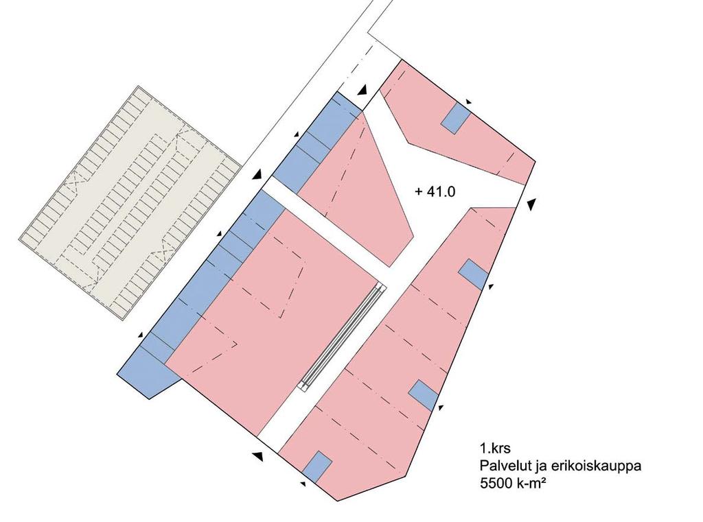 korttelien asukaspaikkoja nykyisille ja uusille asukkaille.