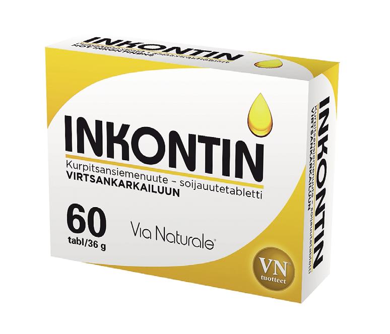 Inkontin Ravintolisä virtsankarkailun