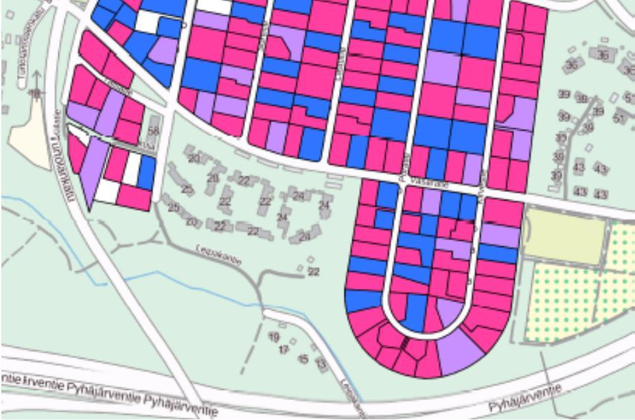 ALKUPERÄISET ARVOT PITKÄLTI MENETETTY ARVOJA ON HEIKENTÄNYT TONTTIEN JAKAMINEN JA SITÄ SEURANNUT TÄYDENNYSRAKENTAMINEN.