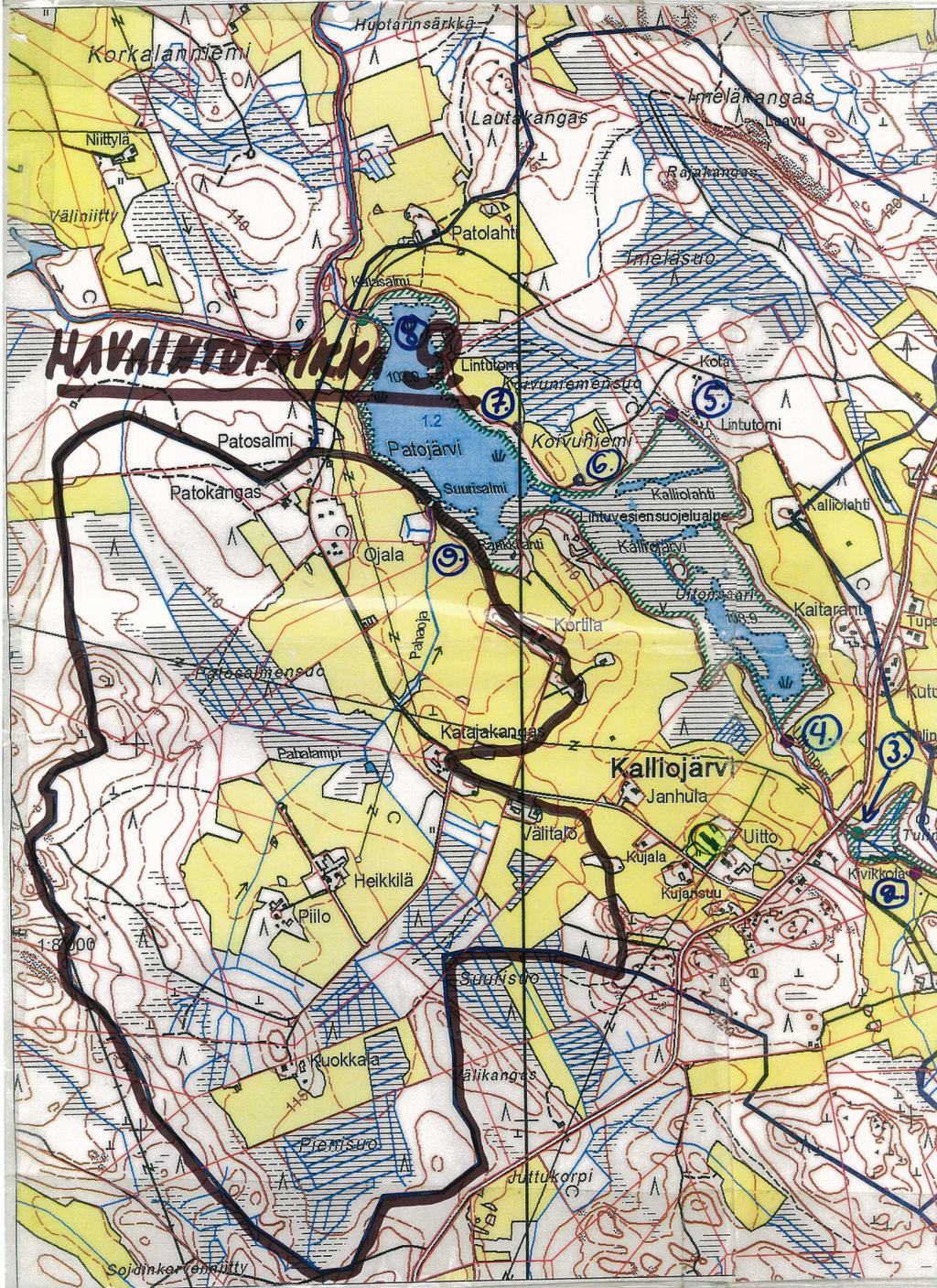 valuma-alue. Maanmittauslaitos lupa nro 7/MML/10.