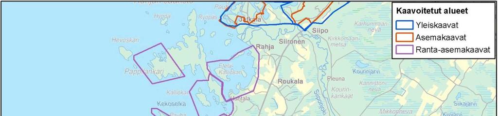 KOKKOKANKAAN JA TORVENKYLÄN TUULIPUISTOT, YMPÄRISTÖVAIKUTUSTEN ARVIOINTIOHJELMA 30 Yleiskaava Alueella ei ole voimassa olevaa yleiskaavaa.