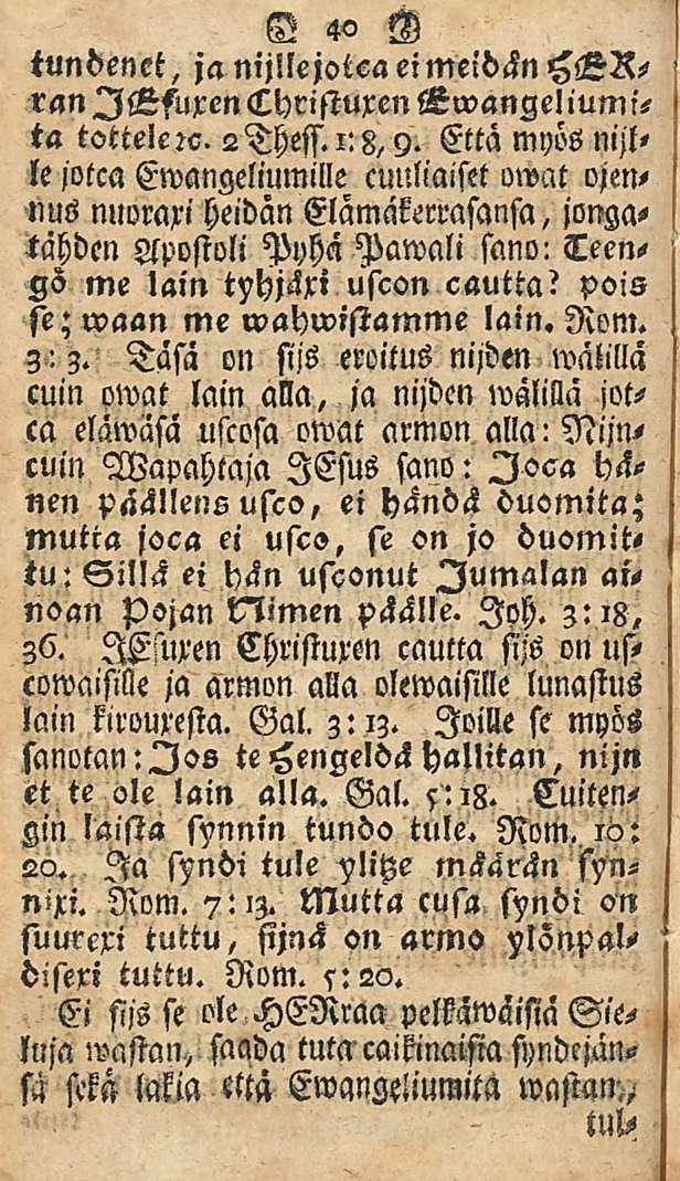 40 tunbenet, ja nijllejotea ei meidän 6GRranZGfuxenChristuxeniKwanZellUmita tottelen. 2Thess.i:B,9.