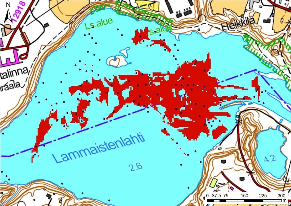 Lammaistenlahti, mätialue Etukäteistulos: Pinta-ala