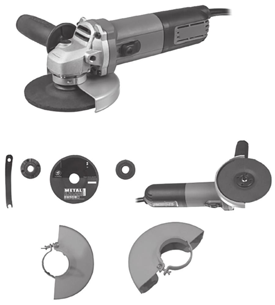 Produktbeschreibung 2 3 1 4 5 6 7 8 9 10 11 12 1. Spindel-Arretierung 2. Seitengriff 3. Griff mit Belüftungsöffnungen des Motors 4. [ l/0 ] Ein/Aus 5.