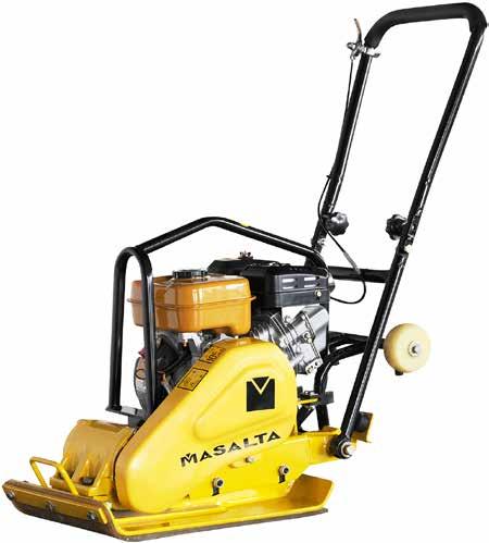 säästä 100 TÄRYLÄTKÄ 60 KG 5,5 HP Loncin G160F moottori 5,5 hv iskuvoima 1050 kg/10,5 Kn työnopeus 24 m/min 400-500 m²/h