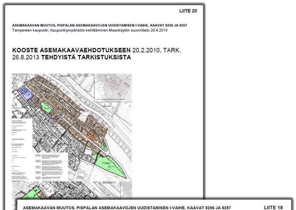 Kaavamateriaali Kaavaehdotukseen tehdyt muutokset on kuvattu tarkemmin liitteessä nro 20.