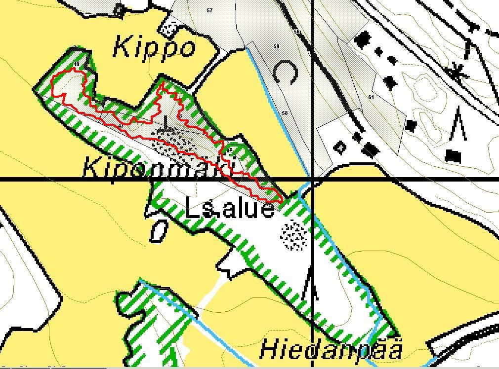 100 m Kuva 13. Vanajaveden alue, Kiponmäki, kuljettu reitti punaisella. Arvio kohteen kartoitustehokkuudesta Kartoitetut kuviot ovat inventoitu kohtalaisen hyvin. Lajisto Taulukko 25.