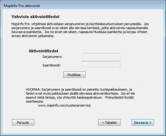 2. Napsauta Määritä aktivointipyyntötiedoston tallennuskansio -valintaikkunassa Selaa, jotta voit valita aktivointipyyntötiedostolle tallennuskansion. Napsauta sitten Seuraava.