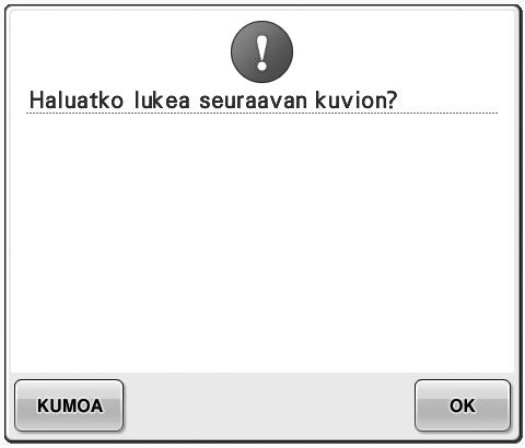 Huomautus Kun kirjontakone on kytketty tietokoneeseen, koneen tilan saa näkyviin kirjontakuvioiden suunnitteluohjelman toiminnolla.