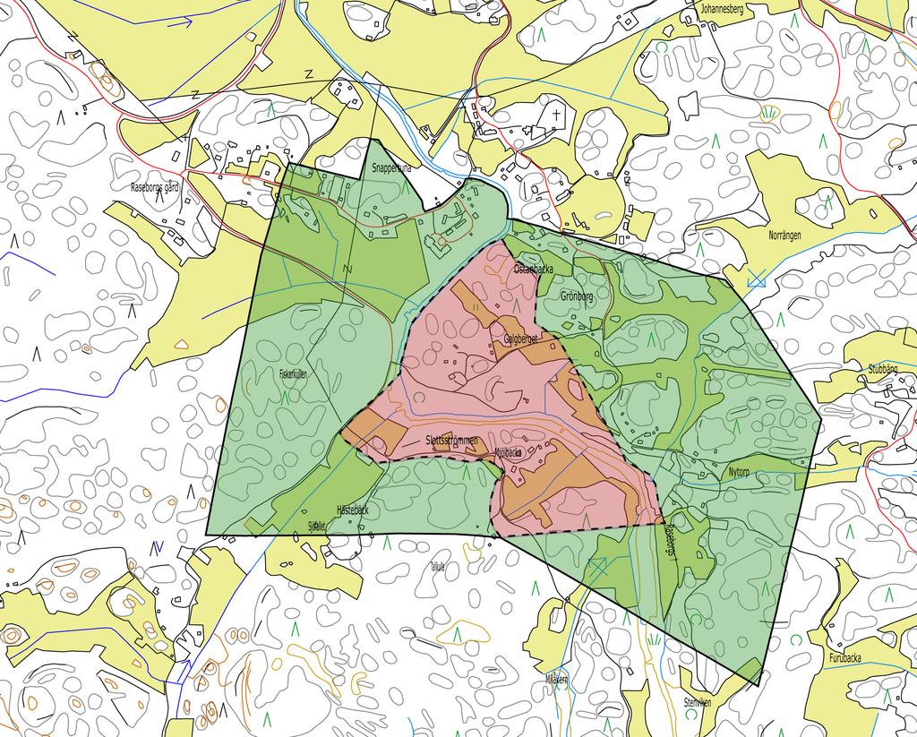 10 Kuva 1: Kartta suoja-alueesta (Kartta Maija Holappa). lella kohoaa pienempi ja matalampi kallio- ja moreenipohjainen kumpare, jonka Knut Drake on mm.