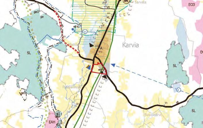 2. LÄHTÖKOHDAT JA TAVOITTEET Karvian kunnalla on tarve saada keskustan tuntumaan uusia teollisuustontteja tarjolle.