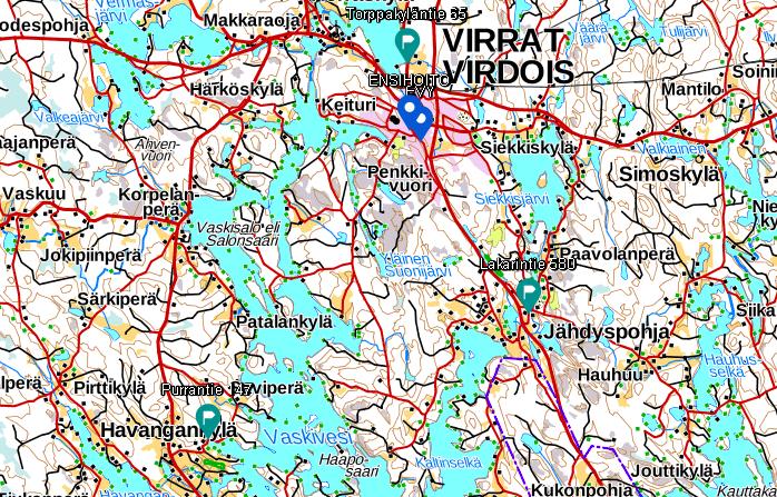 43 6.3.21 Virrat Virtain asukasmäärä on, 6 954 ihmistä (https://fi.wikipedia.org/wiki/virrat). Virroilla oli tutkimusjaksolla 26 hälytystehtävää (liite 2).