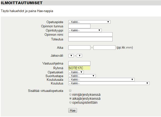 omille opintopoluillesi polun tunnuksella, jonka saat opintoluotsiltasi.