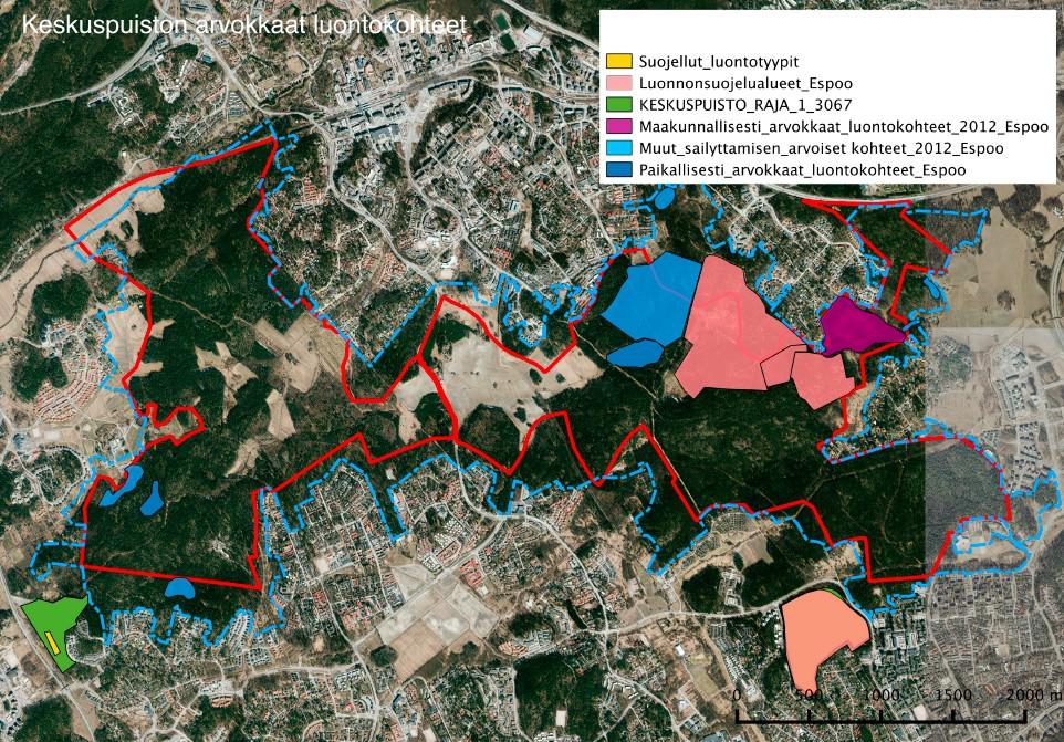 Espoon keskuspuiston luontokohteet,