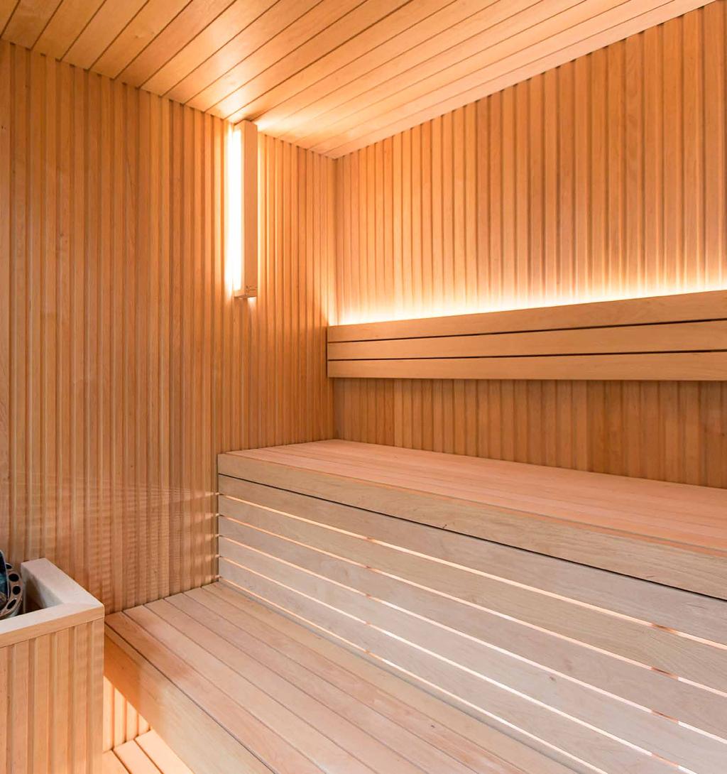 SAUNAMATERIAALIT JA SAUNATUOTTEET Sauna ei ole enää pelkästään peseytymispaikka ja löylyhuone, se on yhä tärkeämpi tekijä terveyden ja hyvinvoinnin palauttamisen ja ylläpitämisen kannalta.