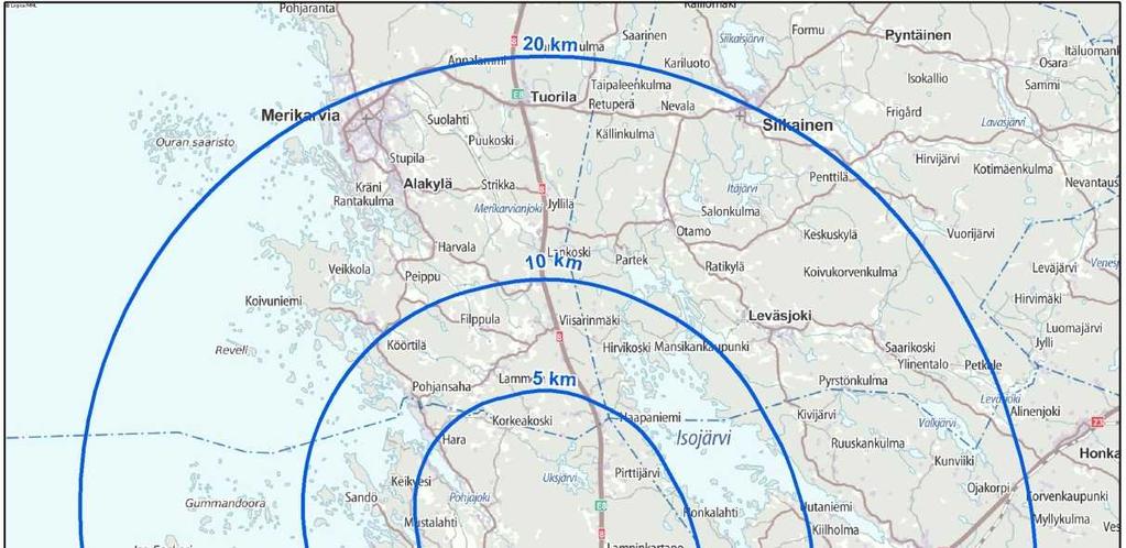 Keskeisimpiä toiminnan aikaisia ympäristövaikutuksia ovat maisemavaikutukset.