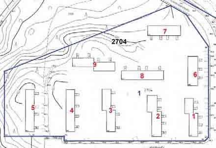 Rakennukset tonteittain 1:2000 6501