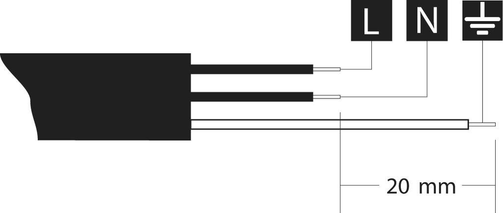 Asennusohje L = ruskea N = sininen =