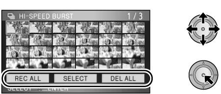 Toiminto Vaikutus HD HI-SPEED BURST Teräväpiirtoinen sarjakuvaus PHOTO Kamera ottaa 72 valokuvaa 25 kuvan sekuntinopeudella. Käytät tätä toimintoa, kun kuvaat nopeasti liikkuvaa kohdetta.