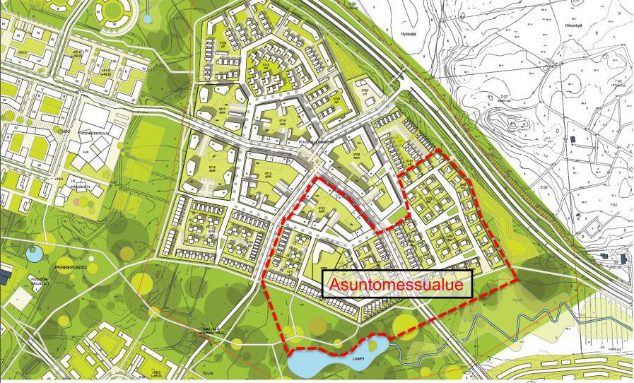 Rykmentinpuiston pinta-ala on noin 480 hehtaaria. Alue muodostuu pienemmistä omaleimaisista alueista, kyläkaupungeista.