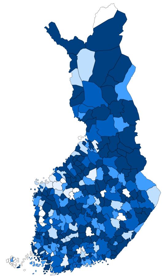 Rekisteröityneet koulut 1983 peruskoulua 278 kunnasta 47 toisen asteen oppilaitosta