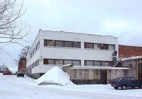 Rakennusinventointi 6 A. Lepistön suunnittelema Vaasan Rakennustoimisto o/y:n sementtivalimo aputiloineen rakennettiin v. 1939.