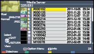 2. Valige Meedia server nuppudega / / / ja vajutage juurdepääsemiseks OK 3.