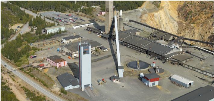 Pyhäsalmen kaivos - Massiivinen Cu-Zn-malmi, vuosituotanto 1.4 Mt (2011) - Tuotanto alkoi 1962 - Tuotantotasot 1000-1400 m maanpinnan alapuolella - Työllistää n. 220 henkilöä ja n.
