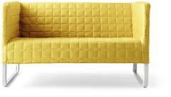 332.34 PE414411 KNOPPARP 2:n istuttava sohva 69 Päällinen: 100% polyesteriä. Suunnittelija: Nike Karlsson. 119 66cm, korkeus 70cm. Harmaa 802.