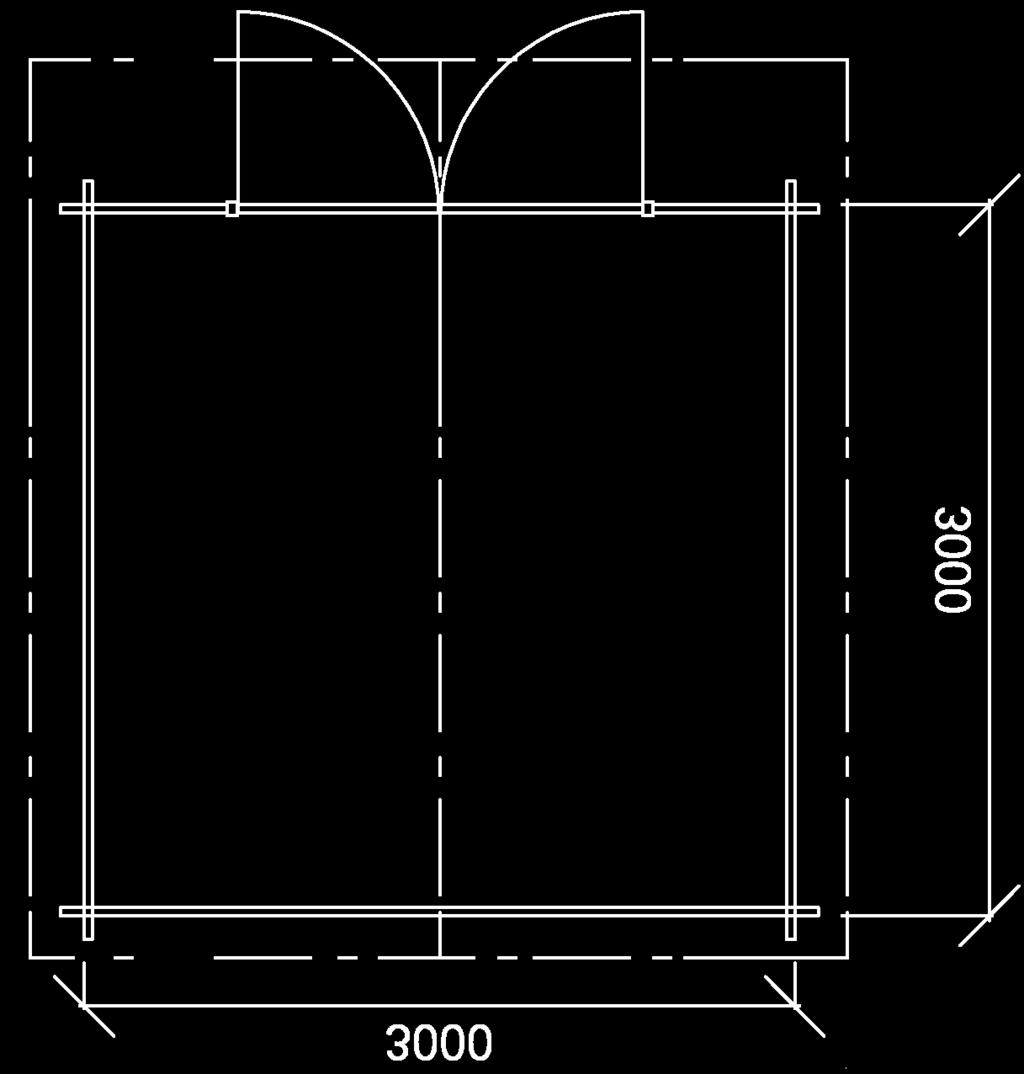 MIKKELI 3000 mm x 3000 mm 34 mm Ehdotus