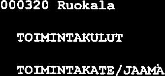 /ALIJMMA 462 9 1, 4 319 Kerhotoiminnan KAYT TO T ALO US TOININTATUOTOT 4 3 1