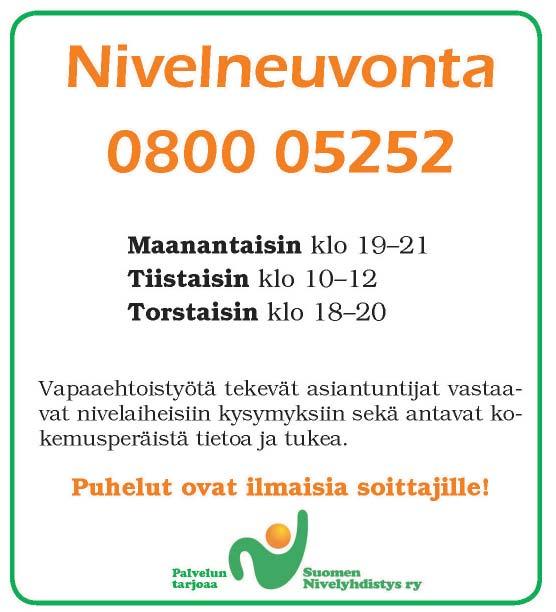 Nivelneuvonnan palvelunumero on soittajille maksuton. Maksuttomuuden mahdollisti aiemmin ulkopuolinen tukija, mutta vuoden 2016 alusta palvelu on hoidettu jäsenmaksuvaroin.