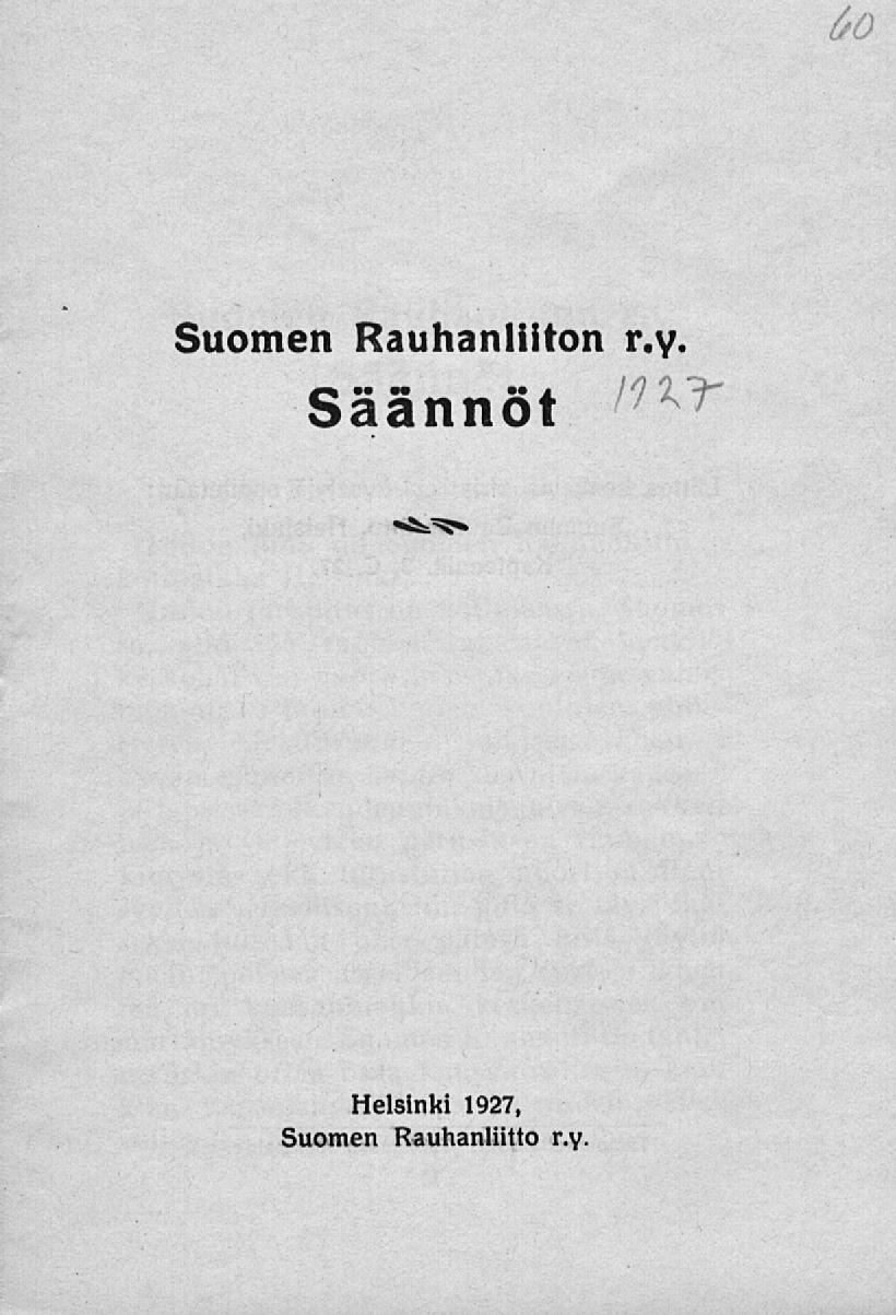 Suomen Rauhanliiton r.y.