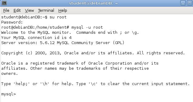 4 Pääteistunnon käynnistys ikonista "Terminal / Use the command line" Seuraavaksi käynnistetään kuvan 1.