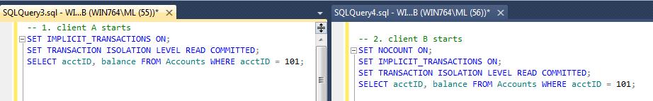 62 Kuva A1.1 Asetetaan SQLQuery-ikkunat näkymään rinnakkain ------------------------------------------------------------------ -- Harjoitus 2.