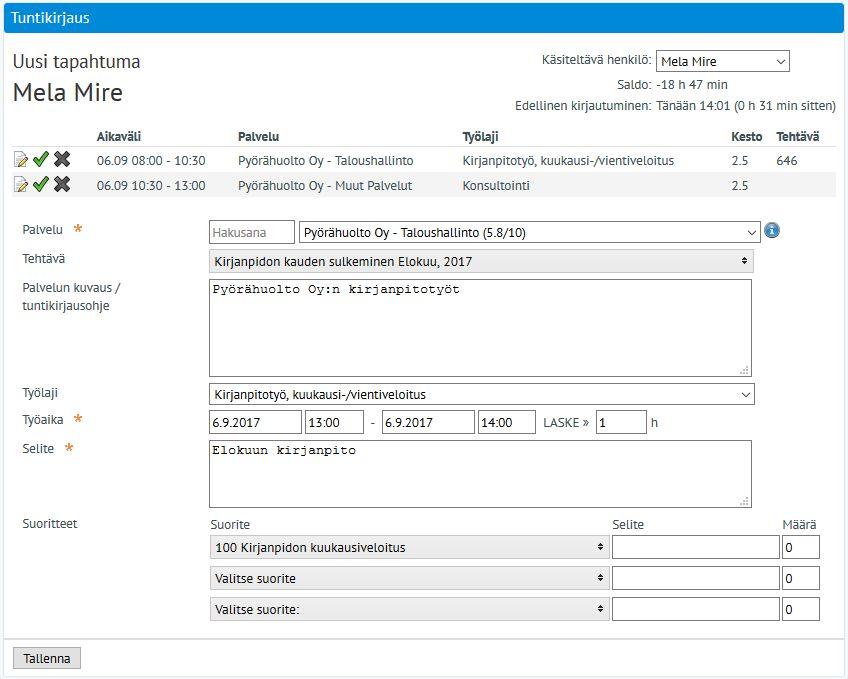 Palvelutuotanto Selkeästi ohjeistetut ja aikataulutetut tehtävät nopeuttavat työntekijän päivittäistä arkea ja auttavat ennakoimaan ja suunnittelemaan tulevia töitä.