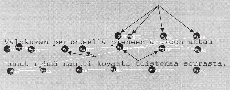Lausetason kokeellisesta tutkimuksesta: tuloksia, haasteita ja tulevaisuuden näkymiä 5 Ajallisesti seuraava käsite on kohdealueen ensimmäinen lukeminen (first pass fixation).