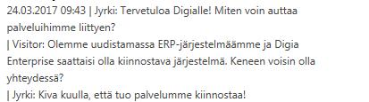 Myyntiputkessa tuulee - vauhti kasvaa! chatista kaupaksi 1,5 kk chatista oppo 1vkk en halua myyntikäyntiä.