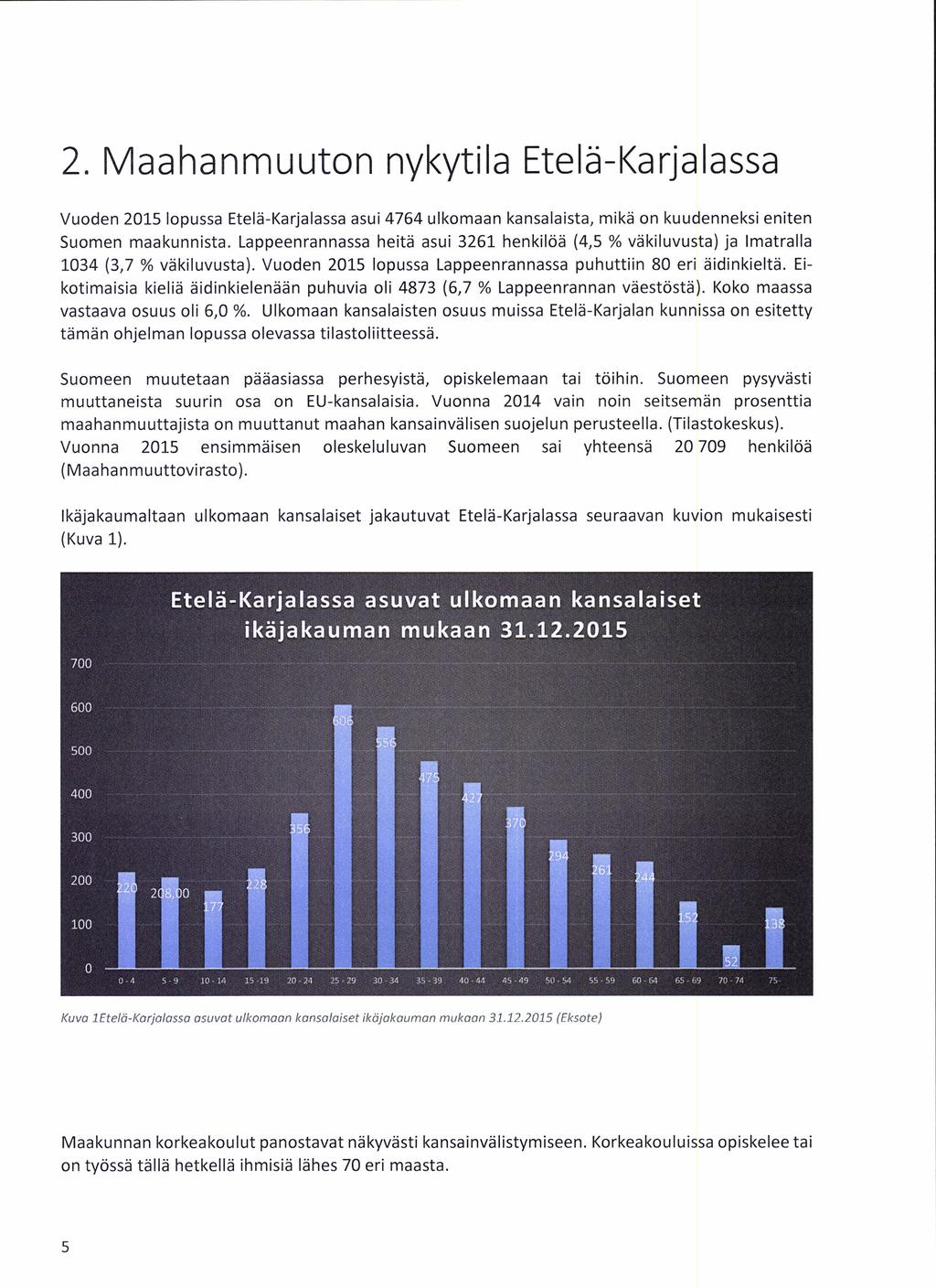 Eikotimaisia kieliä äidinkielenään puhuvia oli 4873 (6,7 % Lappeenrannan väestöstä). Koko maassa vastaava osuus oli 6,0 %.